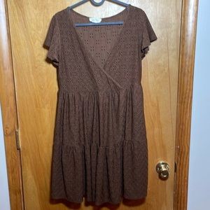 Jessica Simpson XL Chocolate Brown Dress